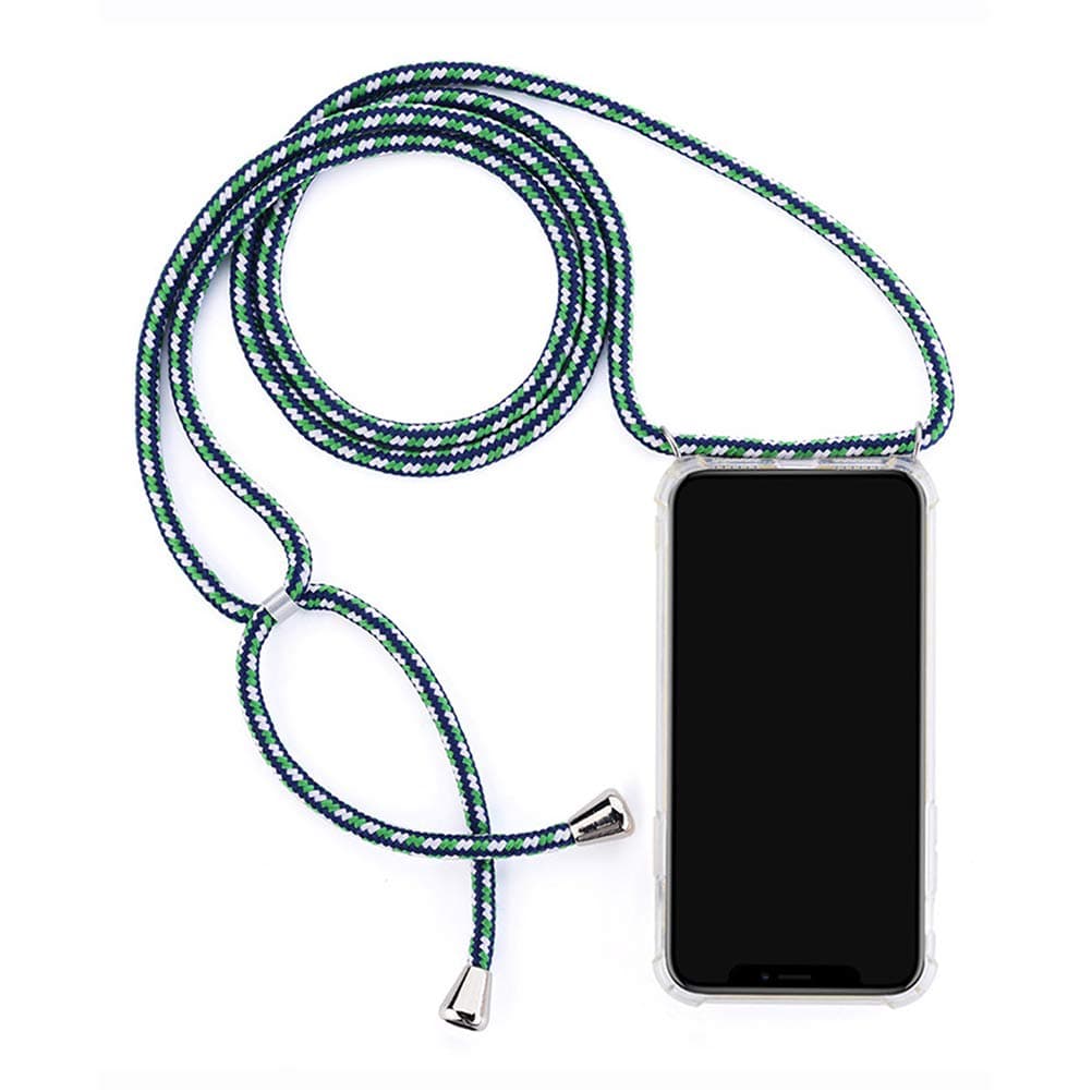 Case Compatible with Samsung Galaxy Note 9 Clear Silicone Cover with Neck Cord Lanyard Protective Shell for Galaxy Note 9