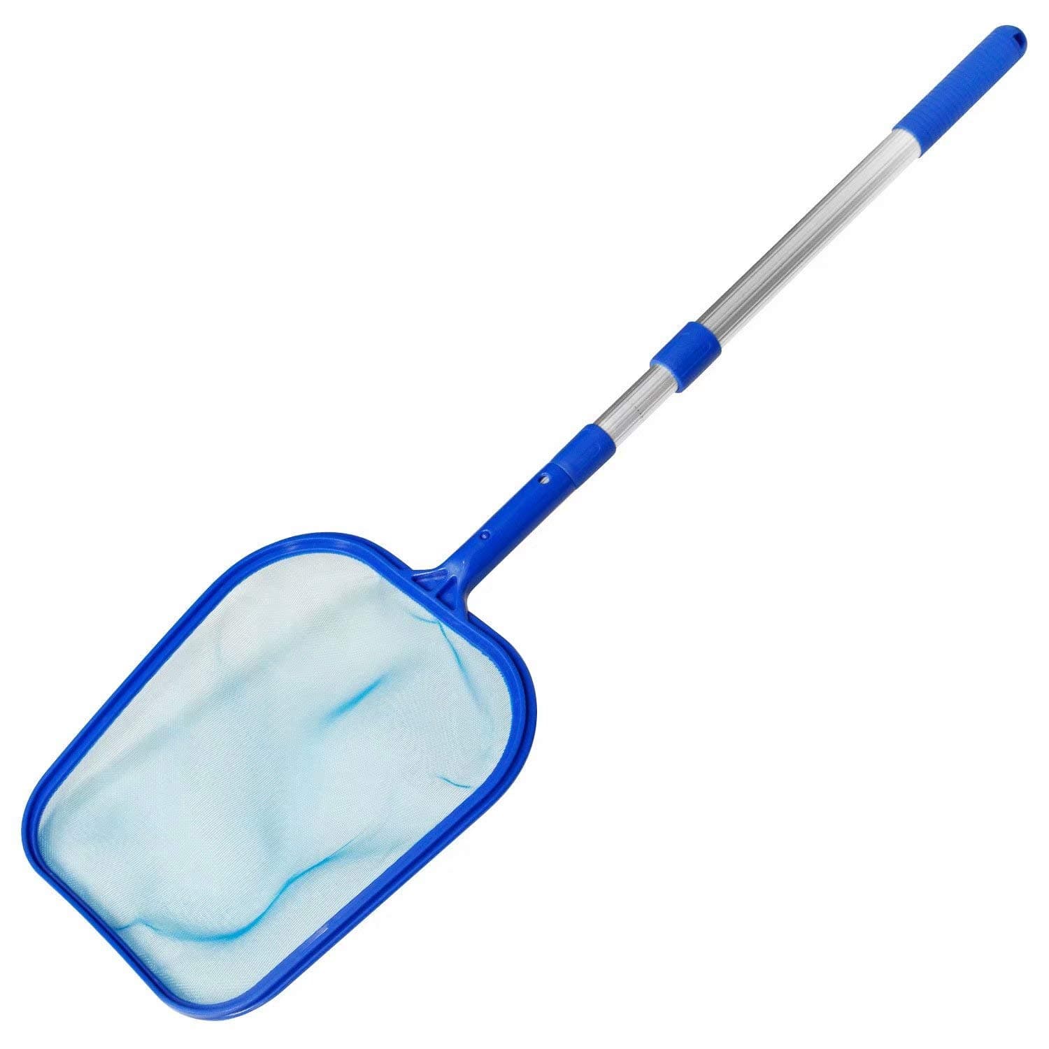 Swimming Pool Net Leaf Rake Mesh Skimmer with Telescopic Pole Pools and Spas Lightweight Easy-to-use Cleaning Tool