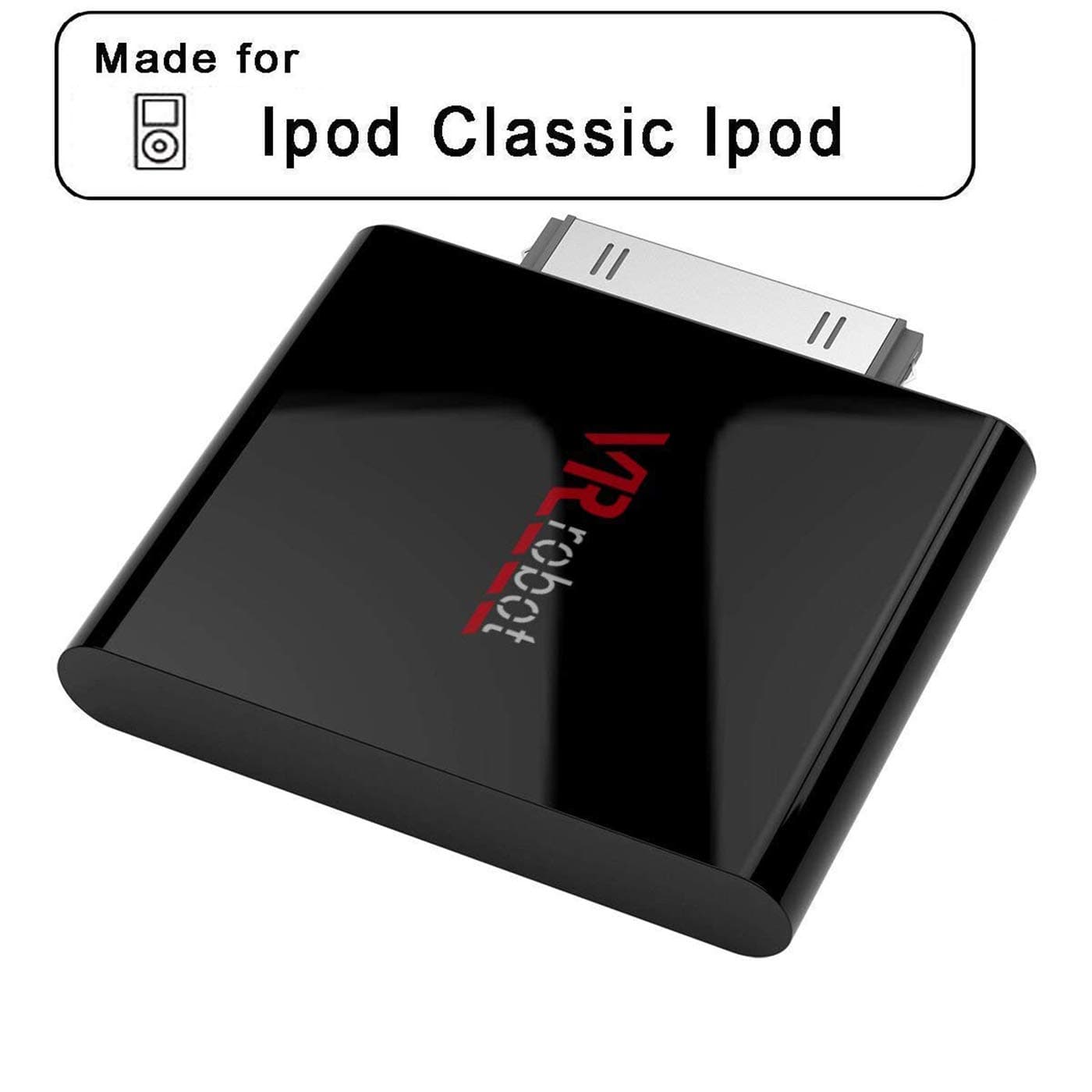 VR-robot 30-Pin Bluetooth Transmitter for iPod Mini iPod iPod Nano Touch Video, Bluetooth Adaptor (Only for Device Before 2007) (Black)