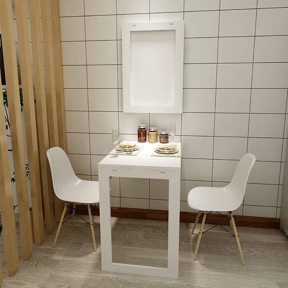 YJDQZDDNZ Wall-Mounted Folding Drop-Leaf Table,Solid Wood,Bearing Strong,Study Notebook Computer Desk Children Table Desk,Simple Housing Floating Shelves,Kitchen Console Dining Table Multifunct