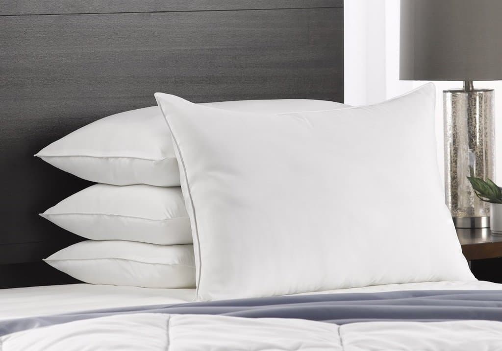 Exquisite Hotel Soft Queen Size Bed Pillows- 4 Pack White Hotel Pillows- Gel Fiber Filled Soft Gel Pillows with Hypoallergenic Classic Cover- Best Pillow for Stomach Sleepers