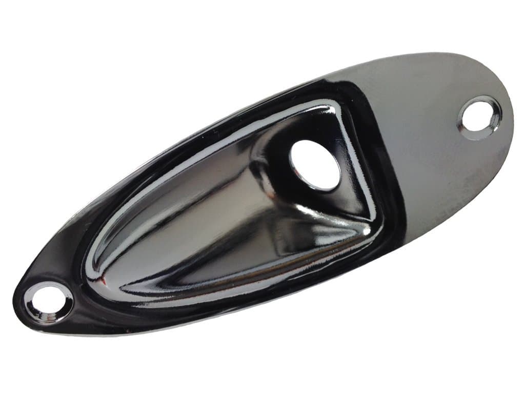 Stratocaster boat jack plates Chrome