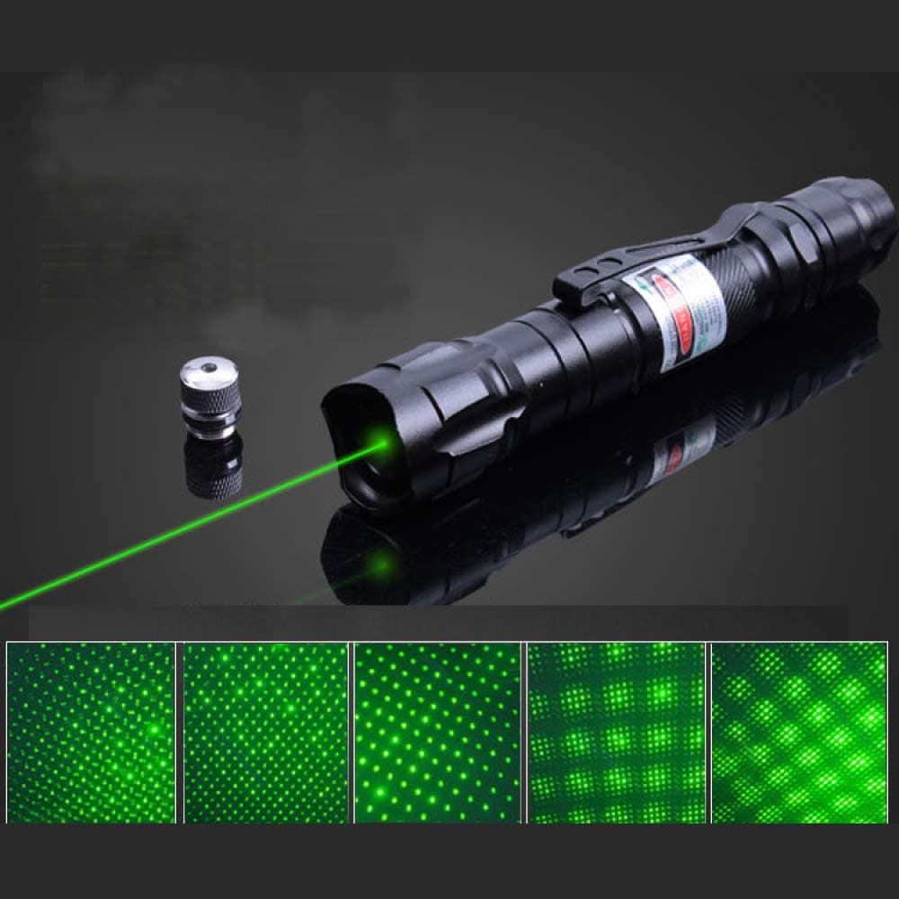 DIHH Green Light Pointer High Power Visible Beam With Adjustable Focus For Hunting Hiking