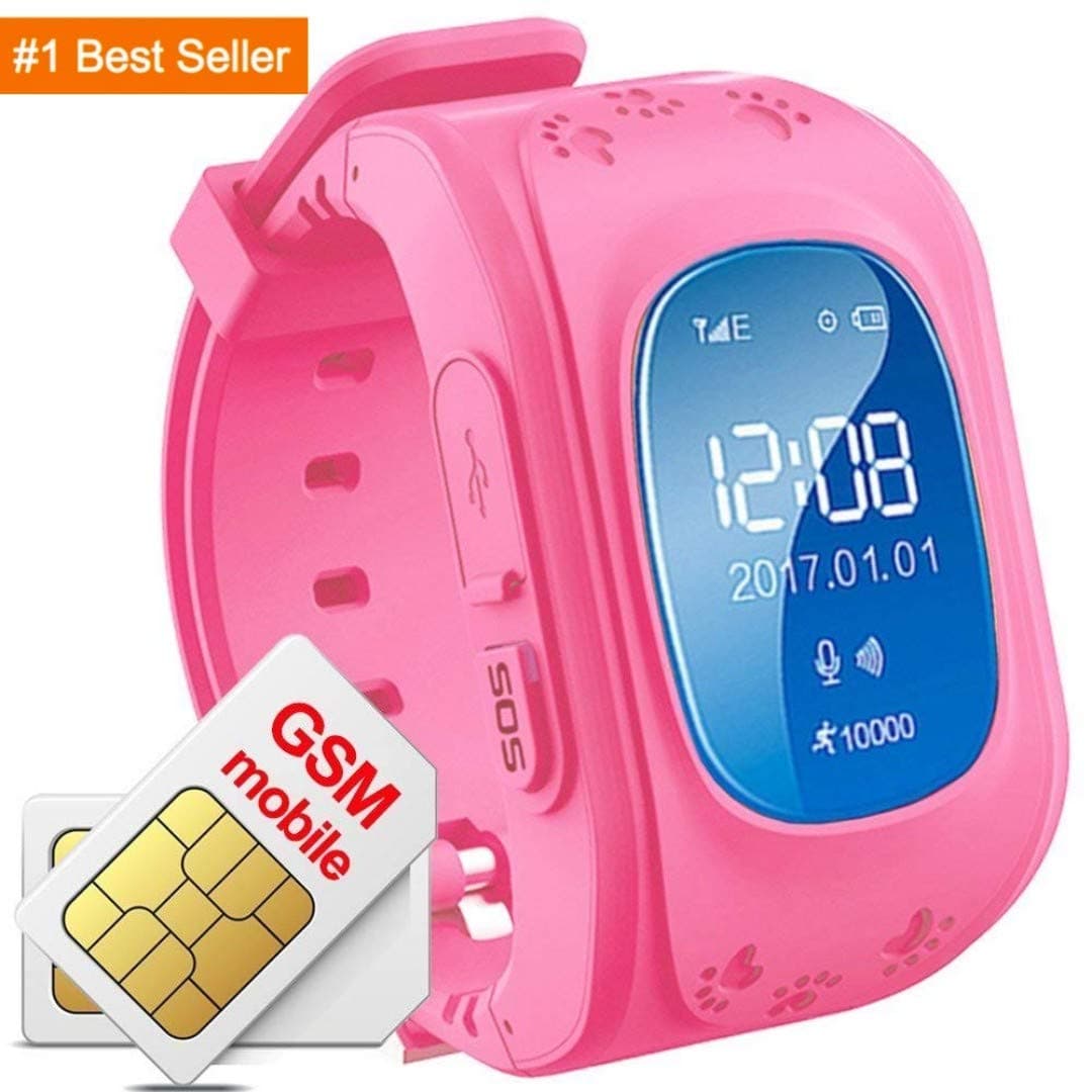 ProTech Electronics Piqancy Dz09 Smartwatch with Camera, Touch Screen, Bluetooth, Support SIM and SD Card (Pink)