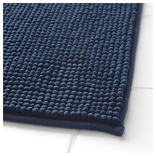 Klickpick Designs Thick Plush Bath Mats soft Bath Mat Chenille Washable Bath Rugs Microfiber shaggy Non Slip Bathroom Rug Anti Slip Absorbent Bath Rug Carpet with Non Skid Backing- Blue,16x24 Inches