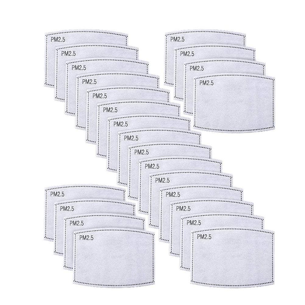 HJZXC 20pcs PM2.5 Activated Carbon Filter Replaceable Anti Haze Filter Paper for Mask