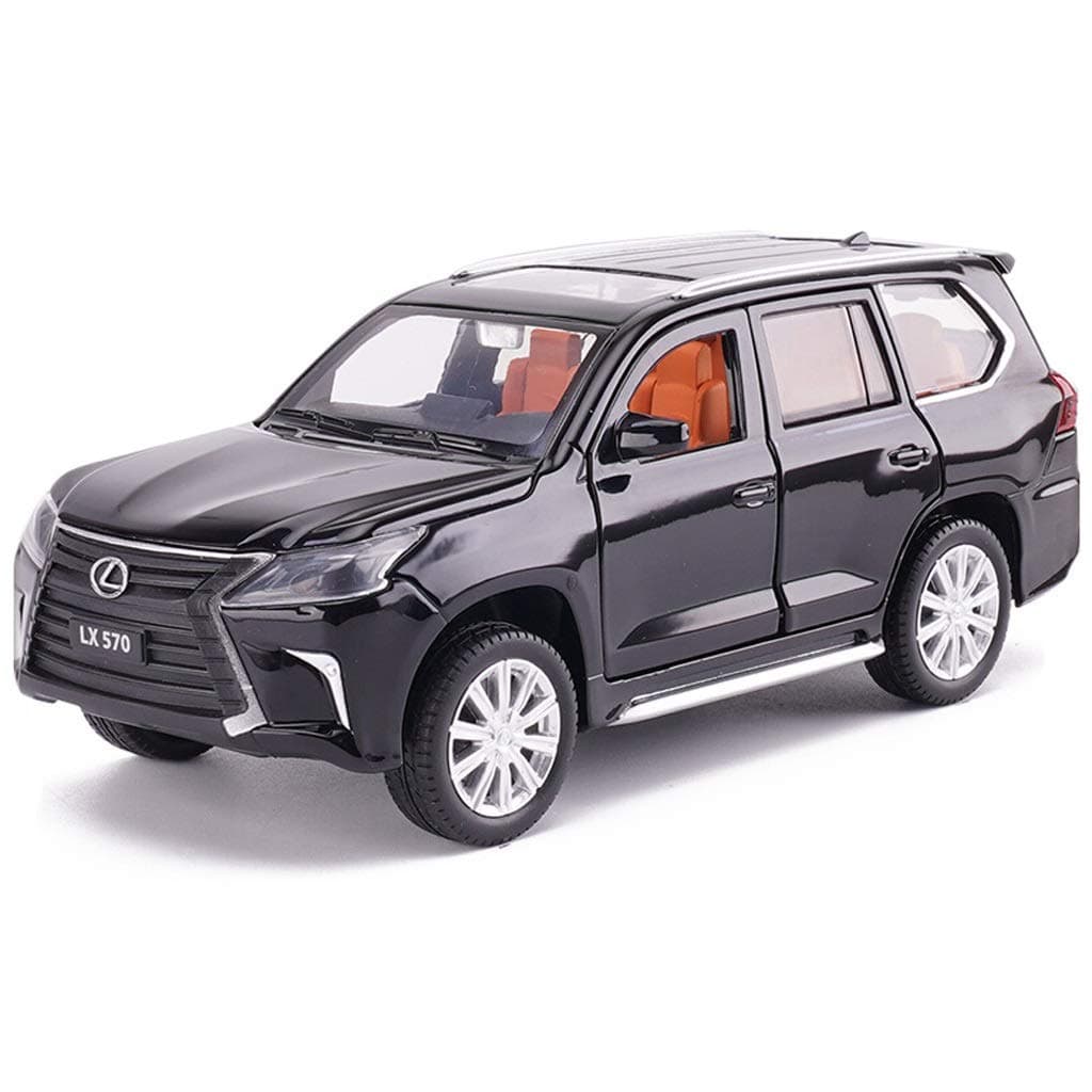 KKD Scale Model Simulation Vehicle Simulation Model Car Alloy Car Model Car Lexus LX570 1:32 Children's Toys Holiday Gifts Home Decoration Collection Hobby (Color : Black)