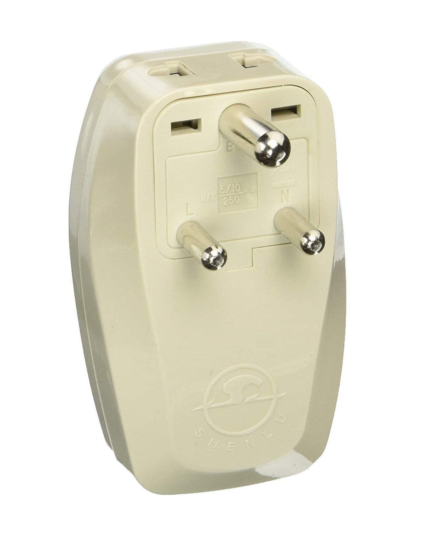 REGVOLT 3 in 1 Grounded Universal Type D Travel Plug Adapter for India Africa - CE Certified - RoHS Compliant (With USB and Surge Protection)
