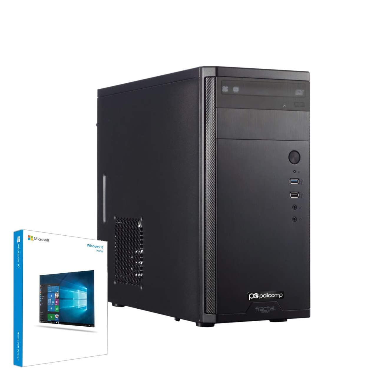 PALICOMP Home Desktop PC Office INTEL Core i7 10700K 3.8Ghz - 5.1Ghz Turbo 8-Core - 16GB DDR4 RAM - 240GB SSD - 2TB Sata3 HDD - Windows 10 - INTEL UHD Graphics - CAS3