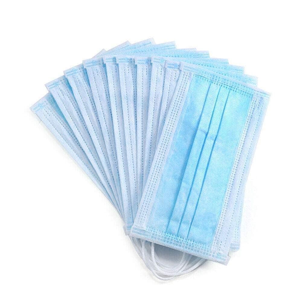 OMMDO 3-Layer Disposable Anti Dust Breathable Earloop Mouth Face Mask, 50PCS