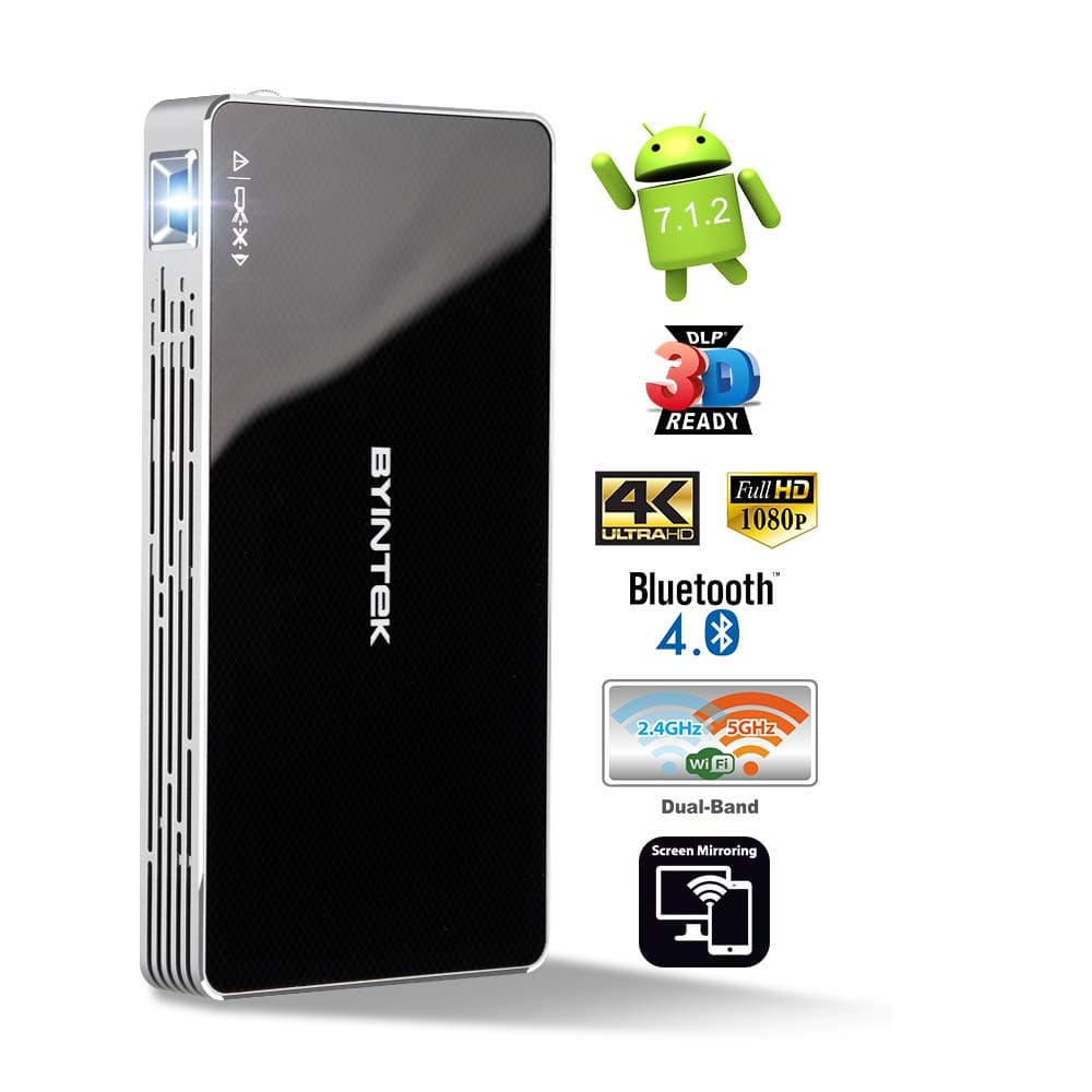 Smart Android 5G WiFi 4K HD 3D DLP Projector_P10 UFO