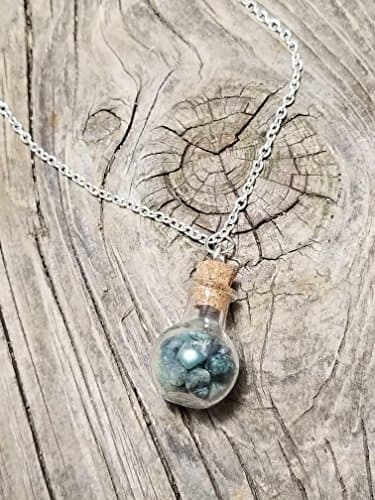 Emerald Energy Vial Necklace