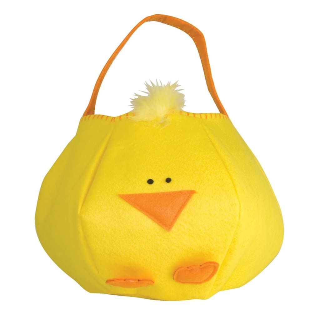 Felt Easter Peep Basket Bucket Bag (Yellow)