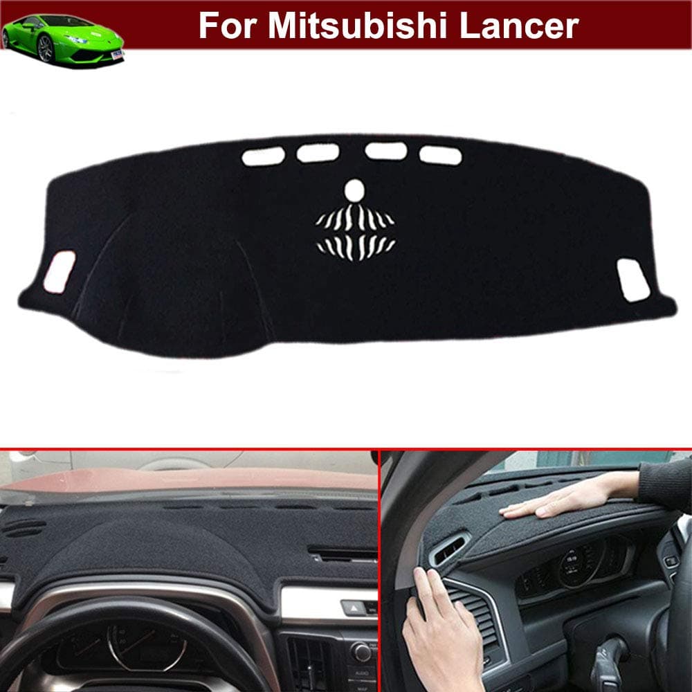 1pcs Non-slip Dash Covers Dashboard Cover Dashboard Mat Dash Mat Dashboard Carpet Dash Carpet Dashboard Pad Dash Pad Sun Visor Cover for Lancer 2008-2012 2013 2014 2015 2016 2017 2018 2019 2020