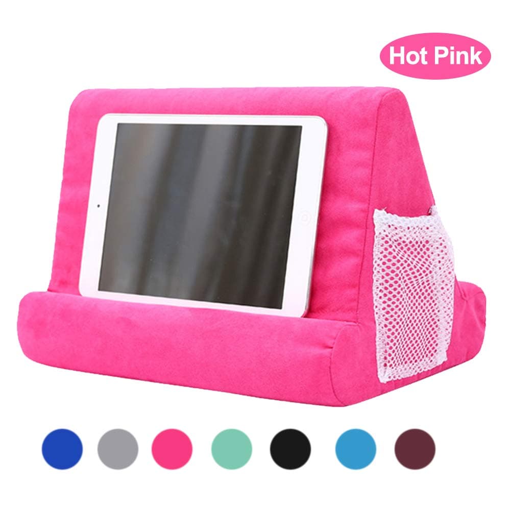 Soft Pillow for iPads, Multi-Angle Pillow Lap Stand,Tablet Computer Stand for eReaders, Smartphones, Books, Magazine