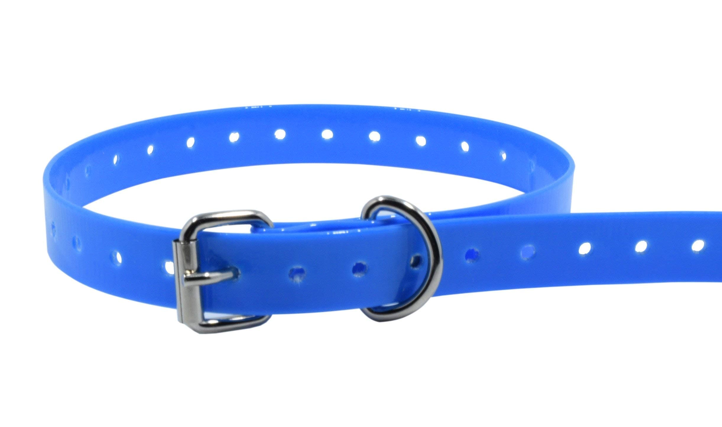 Replacement ¾” Collar Strap Bands with Double Buckle Loop for Garmin Delta Dogtra SportDOG Petsafe Petrainer Educator Sport Dog Training Pet Shock Bark e Collars and Invisible Fences