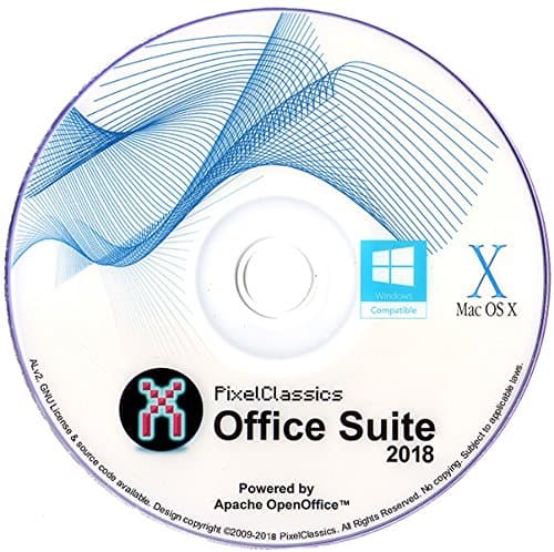 Office Suite 2018 Microsoft Excel Compatible Spreadsheet Software CD Powered by Apache OpenOfficeTM for PC Windows 10 8.1 8 7 Vista XP 32 64 Bit &amp; Mac OS X - No Yearly Subscription!