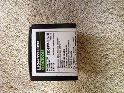 Lightolier Insight 600 Watt Occupancy Sensor Switch IS2-600-W, White