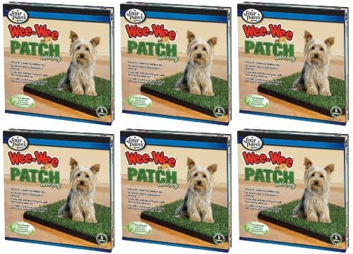 Four Paws Wee Wee Patch Indoor Potty Small 20 inch x 20 inch 6pk