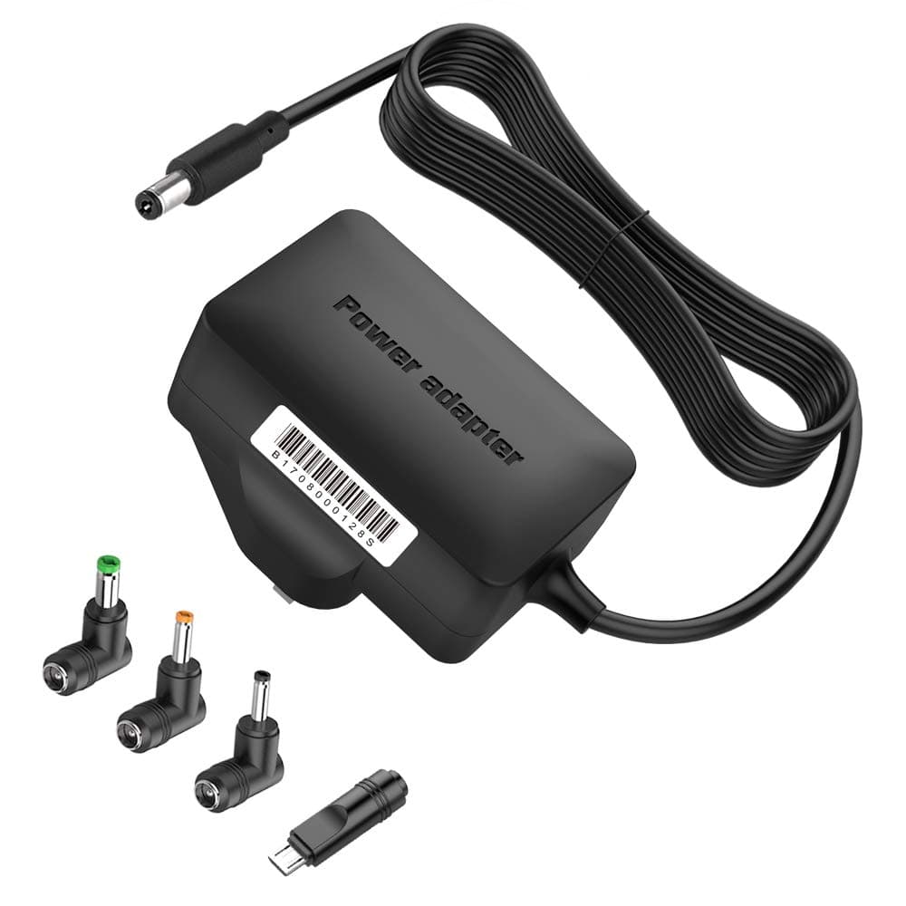 BERLS Universal 5V DC Power Supply, 3A (Compatible with 2.5A / 2A / 1A) Power Lead with Connectors for Led Strips, USB-HUB, Cisco Router, CCTV Camera, Android Tablet and Most 5V Electronic Devices