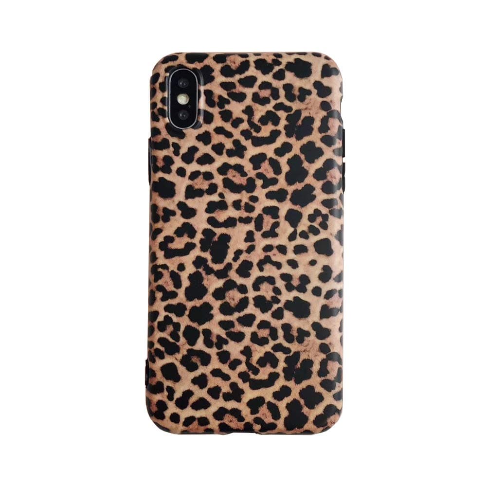 Leopard Case for iPhone 7 Plus 8 Plus Classic Luxury Fashion Protective Flexible Soft Rubber Gel Back Cover Shell Casing (Leopard Pattern, iPhone 7Plus/8Plus)