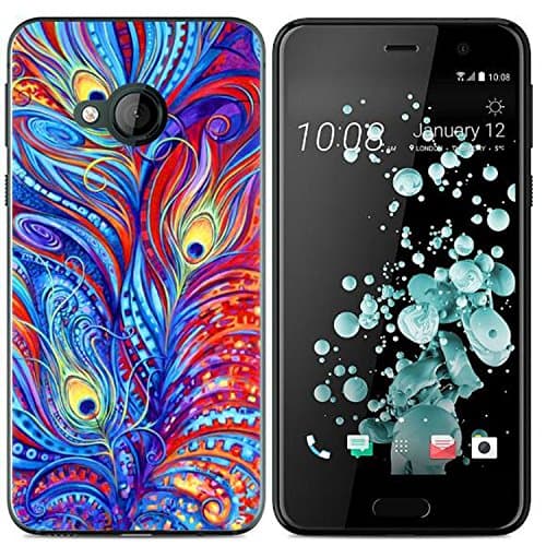 Yrlehoo For HTC U Play, Soft Silicone Case for HTC U Play Case Cover Etui Protect Backcase Protection, feather