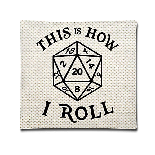 This Is How I Roll - Dice 20d Dungeons Decorative Pillowcase Novelty Pillow(Two Side)