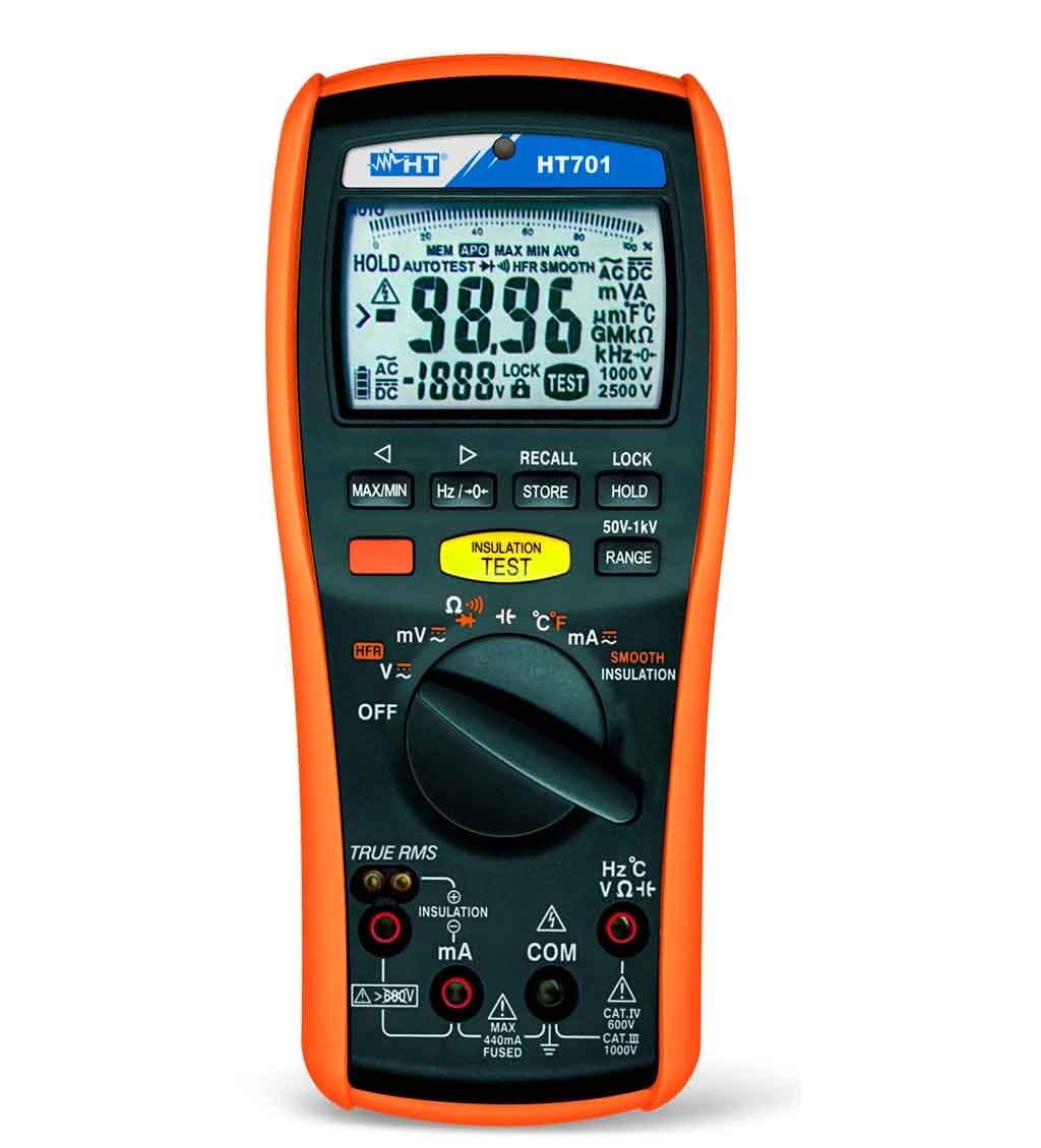 HT Instruments HT701 Professional TRMS Multimeter + Insulation Meter