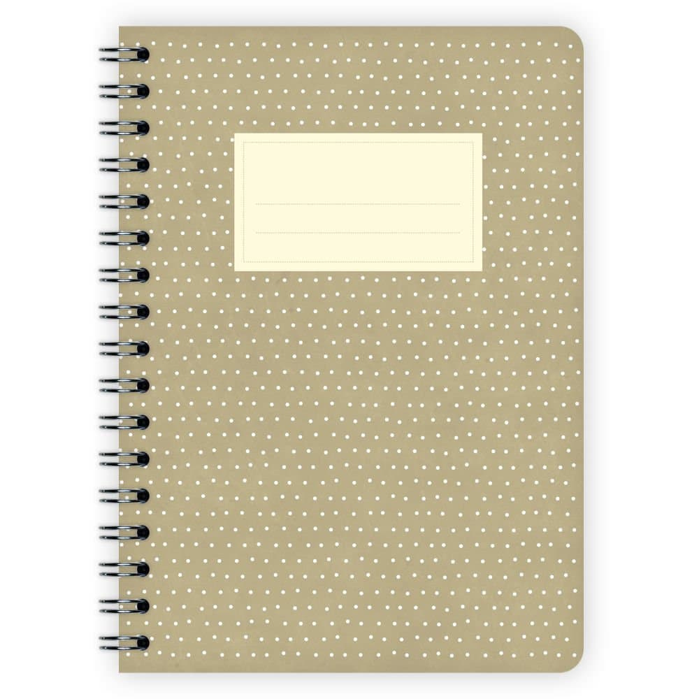 Etmamu 614 Notebook Beige with Dots A6 60 Sheets Graph Paper
