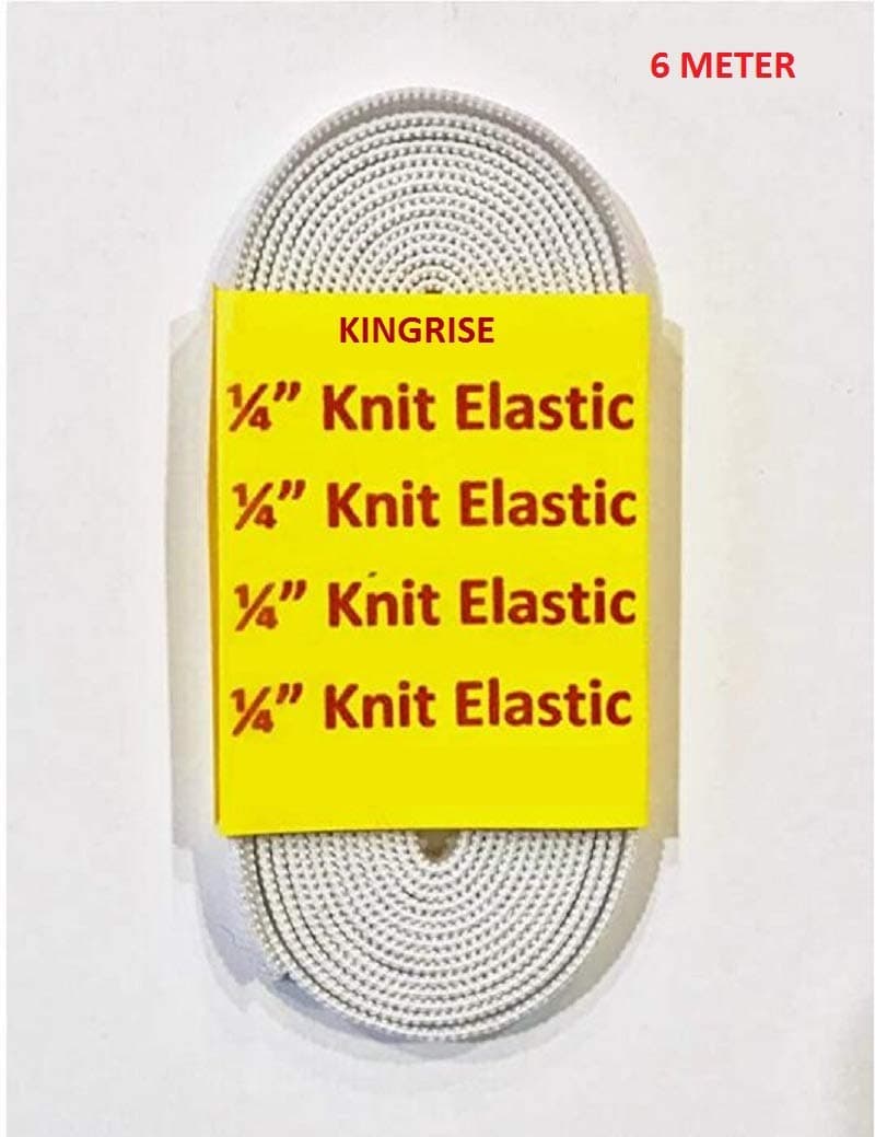 1/4" Elastic Knit, Soft White (6 Yards)