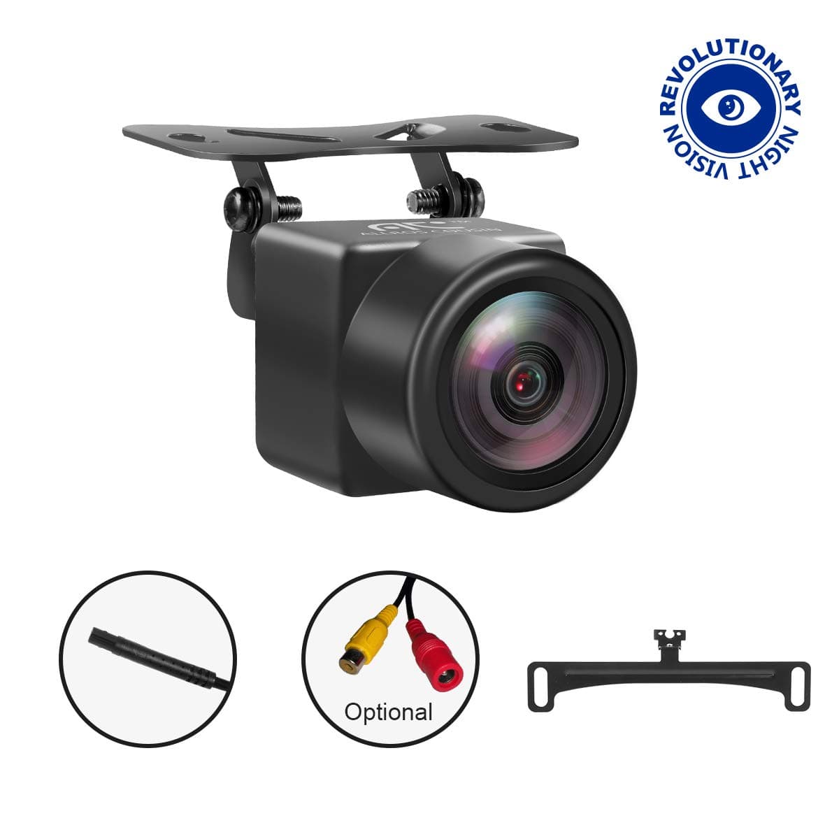 Backup Camera Car Camera, Sony Sensor, 8-Glass Lens, Super Night Vision, License Plate Bracket, Rear View Camera for/Truck/Sedan/SUV/Pickup/Van/Vehicle, IP68 Waterproof, by Allros Cousin (TP-N280)