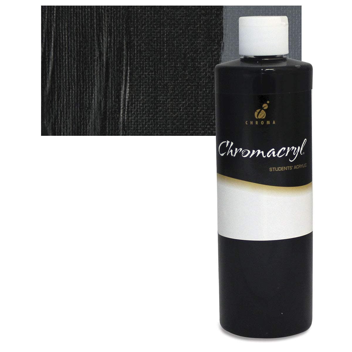 Chromacryl 500ml Acrylic Paint - Black