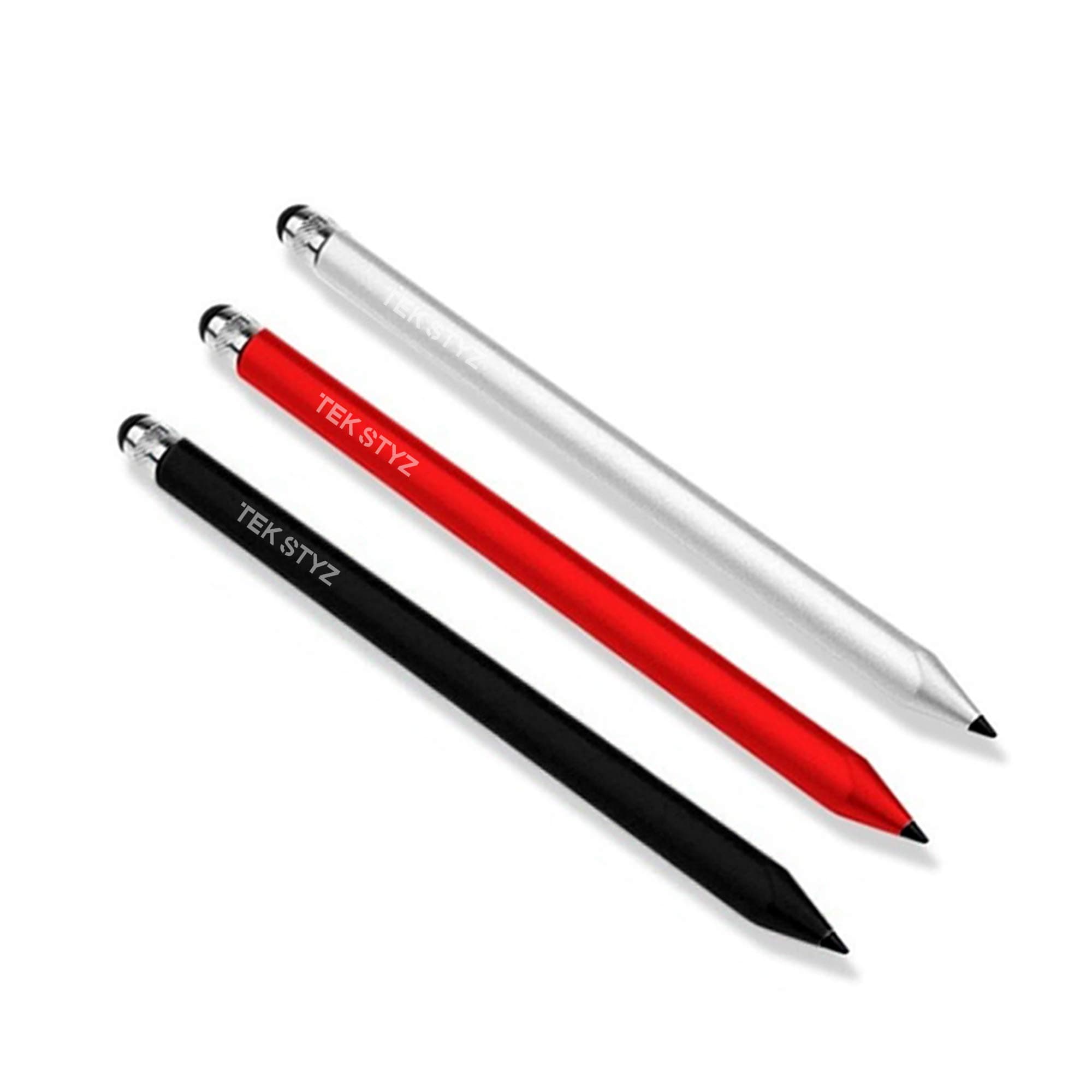 Tek Styz PRO Stylus for Microsoft Surface Go High Accuracy Sensitive in Compact Form for Touch Screens [3 Pack-Multi-Color]