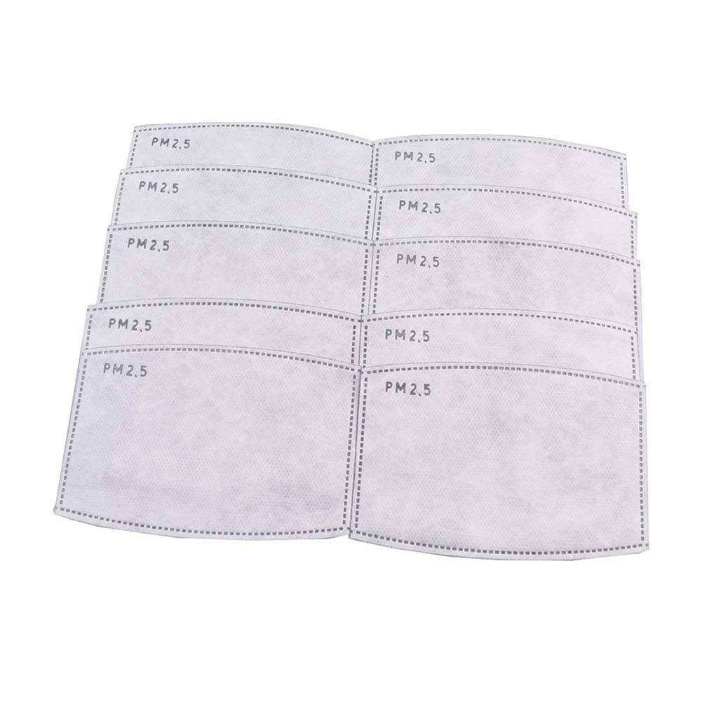 PM2.5 Activated Carbon Filter Mask Replaceable 10/20Pcs Anti Haze Filter Paper for Face Mask Filter Insert Protective Mouth Mask Filter for Adult Men Women
