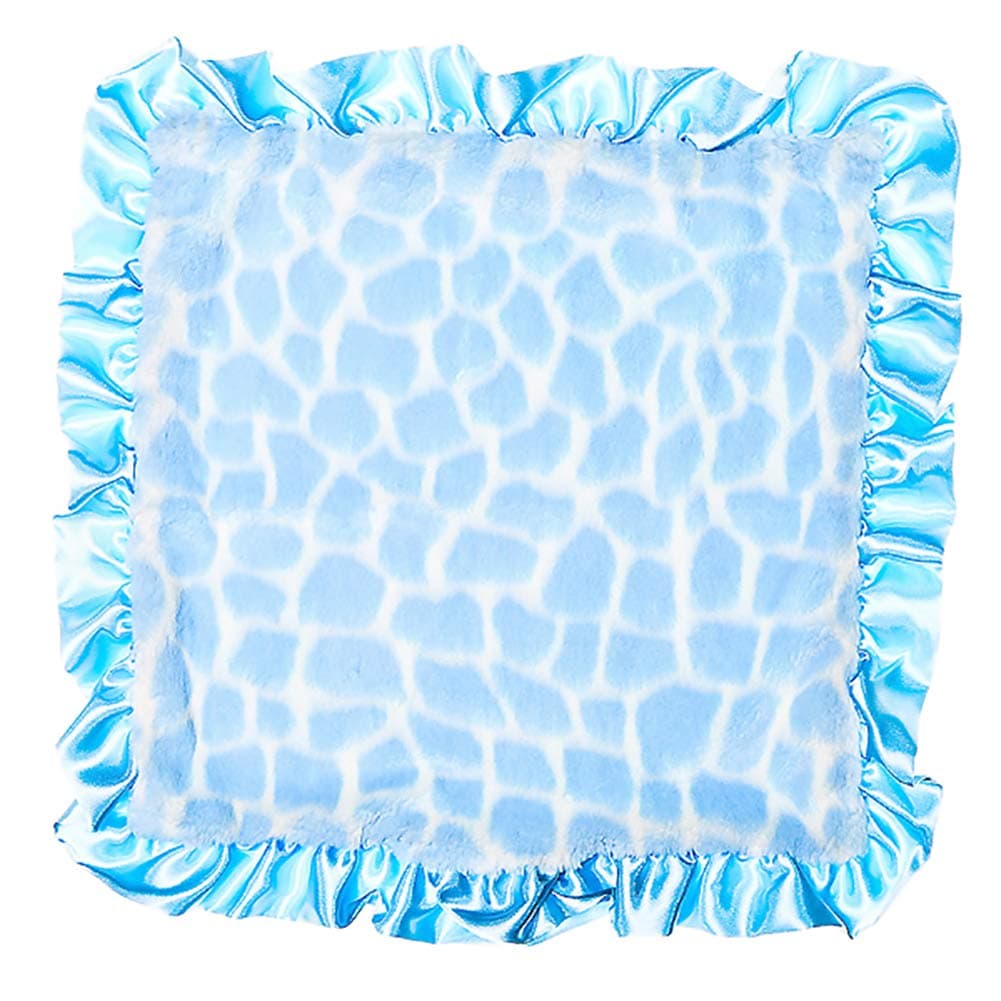 Max Daniel Baby Plush Print Security Blanket - Blue Giraffe