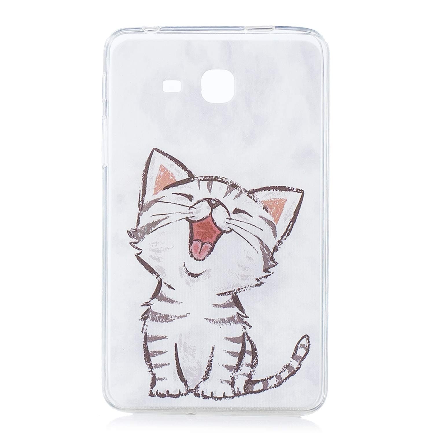 XTstore Silicone Case Compatible with Samsung Galaxy Tab A 7 Inch (SM-T280/T285) - Soft TPU Flexible Anti-Scratch Shock-Resistant Protective Cover Shell for Samsung Tab A6 7.0", Cat