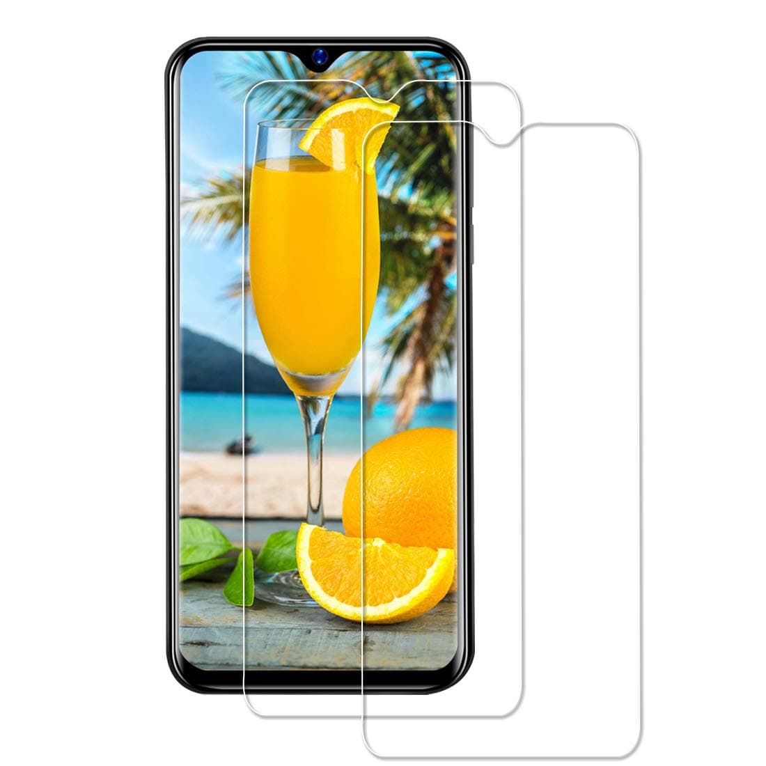 Ulykal Screen Protector for Blackview A60 / Blackview A60 PRO [2 Pack] Tempered Glass Anti-Scratch Shatter-Proof Glass Screen Protector fit for Blackview A60 / Blackview A60 PRO Smartphone