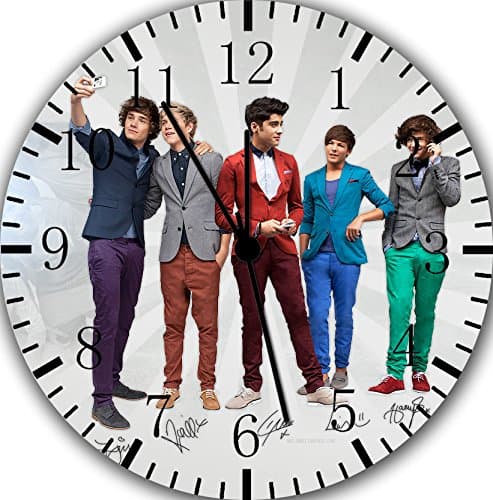 One Direction Frameless Borderless Wall Clock E136 Nice for Gift or Room Wall Decor