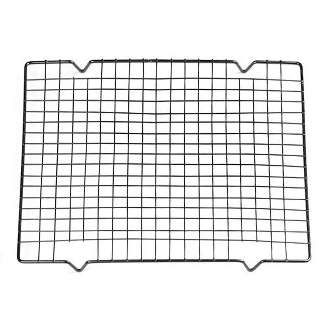 Home Kitchen Baking Accessories Easy Clean Nonstick Cooling Rack Mesh Grid Baking Cookie Biscuit Cake Drying Stand - Black S