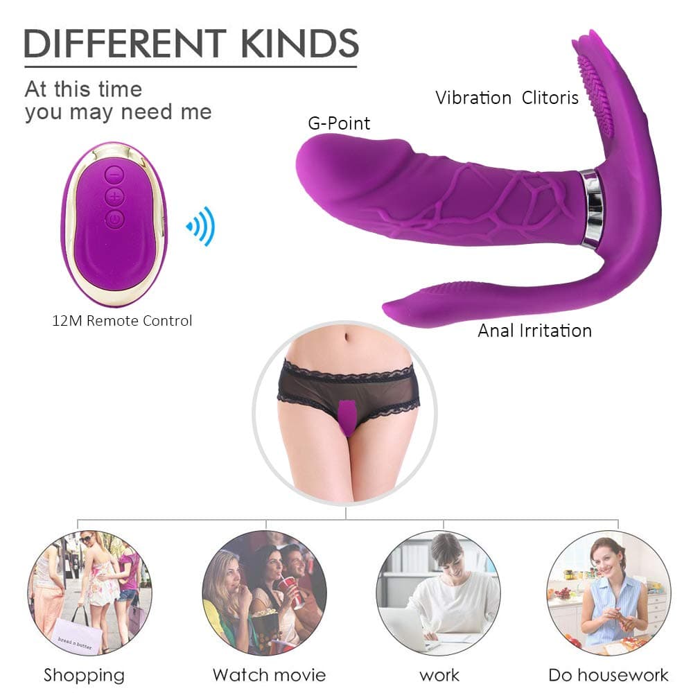 7 Speeds 7 Patterns Automatic Tongue Stimulator Invisible String ViBrartor Waterproof V¨bra'tion Six Machine T-Shirt