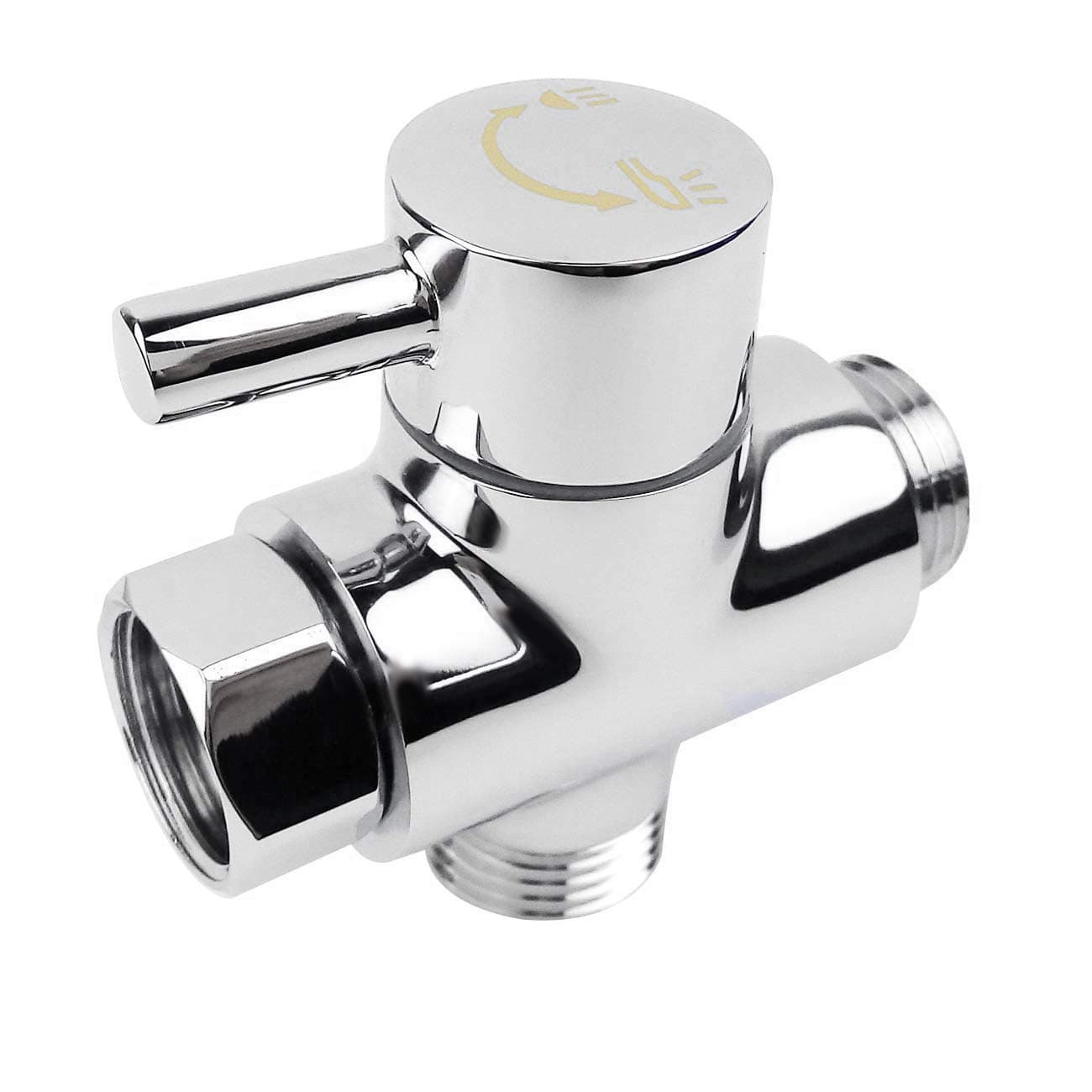 SovelyBoFan SOLID diverter 3-way diverter valve ll 1/2 IPS shower system spare part, copper chrome plating