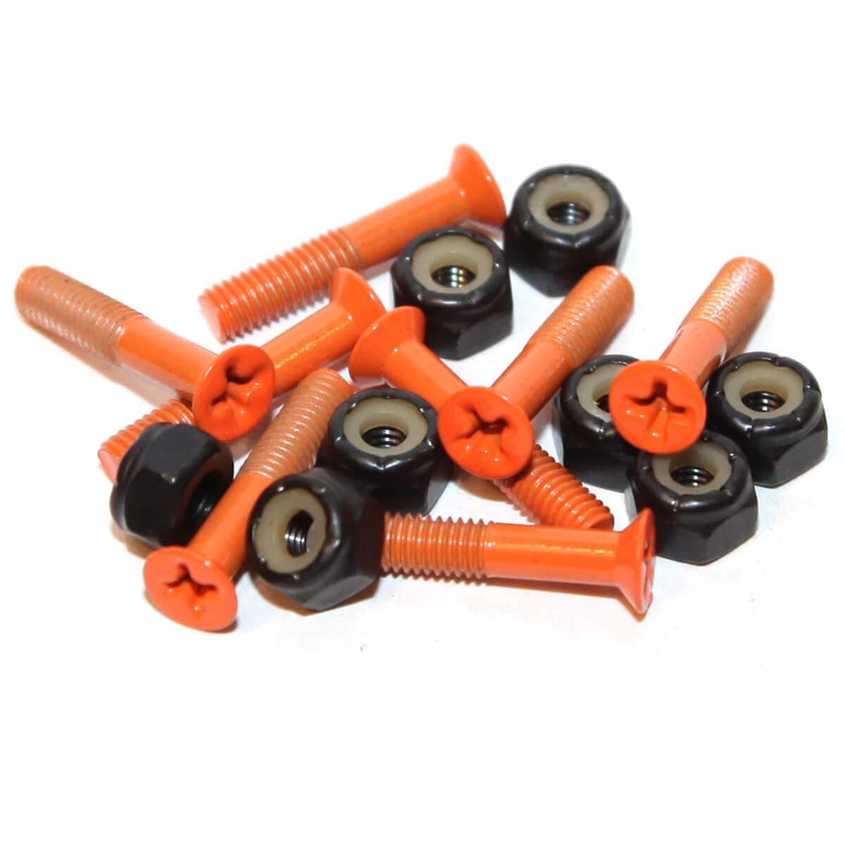 Standard Phillips Head Agent Orange Skateboard Hardware Set - 1"