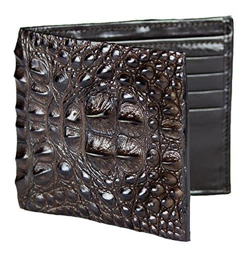 Handmade Brown Hornback Alligator Wallet