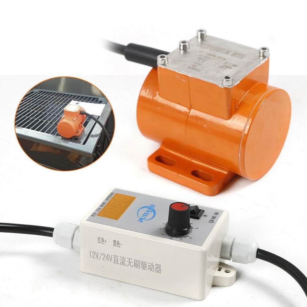 DC 12V 15W Micro Brushless Vibration Motor with Digital Display Speed Controller for Industrial