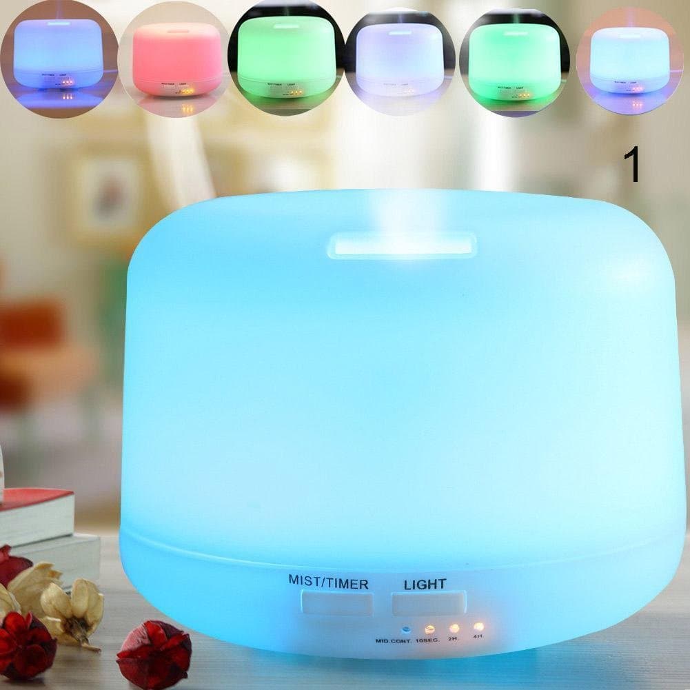 BALANCEYG 1PC Humidifier Air Aroma Essential Diffuser Aromatherapy Atomizer 7 Colour 3 LED Oil colorful creative LED light convienent useful high quality Incense Burners