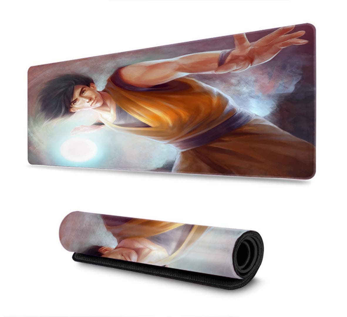 Extended Size Professional Gaming Mouse Pad Mousepad Computer Keyboard Pad Mat for PC Computer Laptop forBall Dragon z Kakarot Super Z Son Goku Mousepad(15.8x35.5x0.2 in)