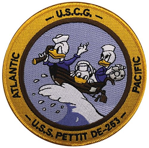 USS Pettit DE-253 Ship Patch Full Color