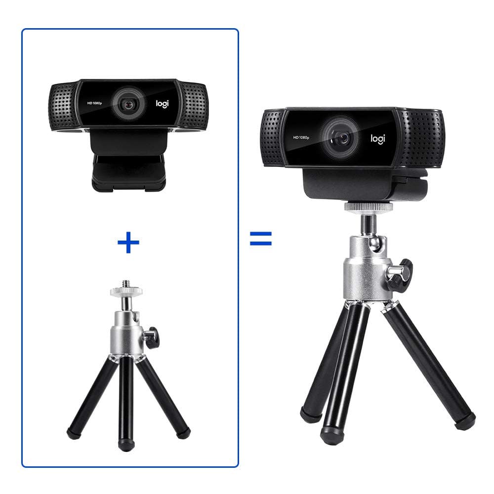 C922 Pro Stream Webcam, HD 1080p/30fps Hyperfast Streaming Light Correction, Game Chat Webcam, Autofocus, Stereo Audio for YouTube, Twitch, XSplit, Mac/Laptop/MacBook/PC