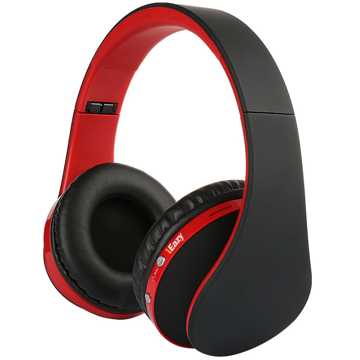 iEazy Foldable Wireless Built in Mic Bluetooth Headphone, Black