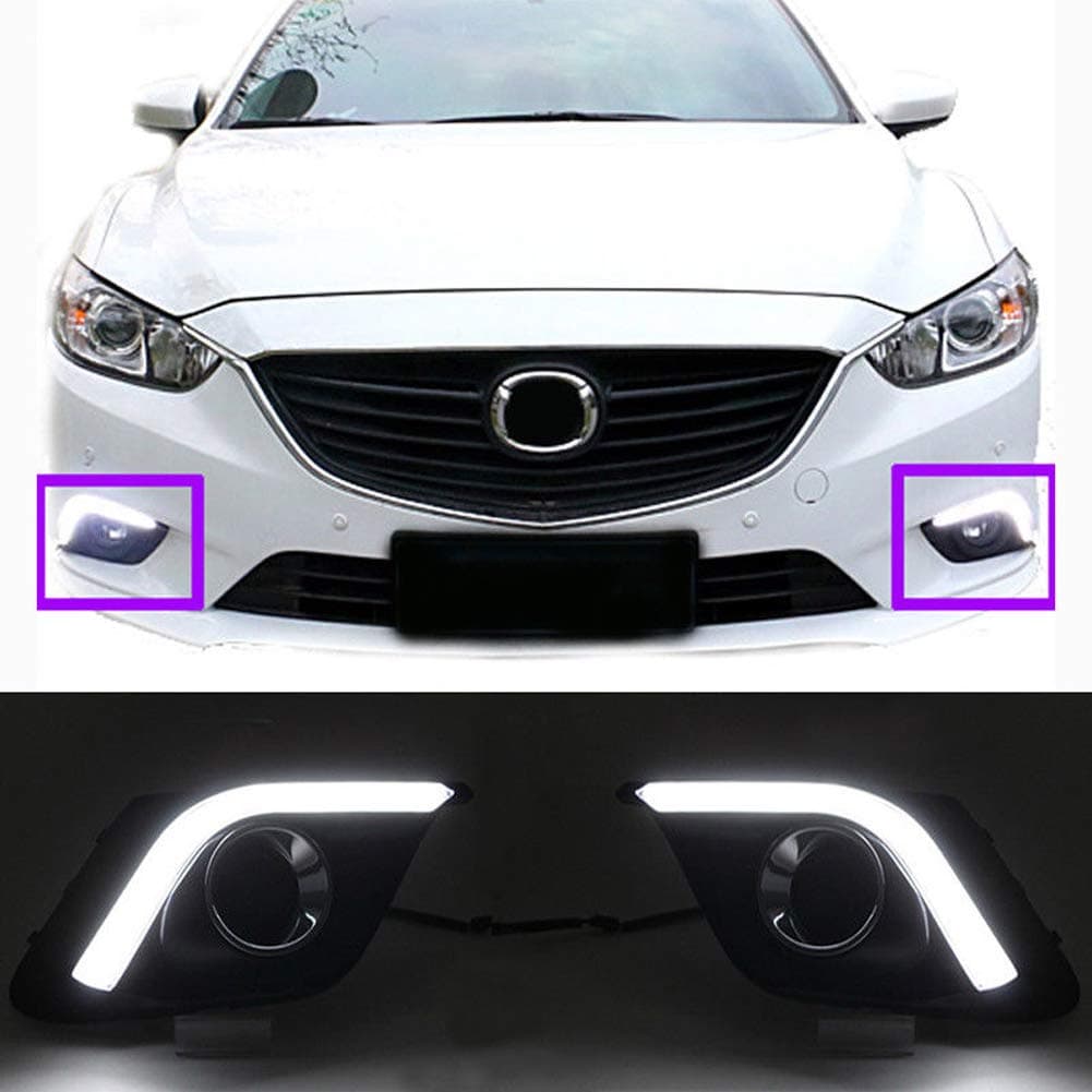 Autohelper LED Daytime Running Light DRL White LED Front Bumper Fog Lamp